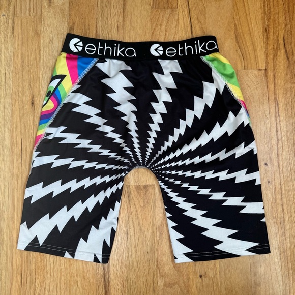 Ethika Black and Silver stretch Boxer Briefs - Picture 3 of 4